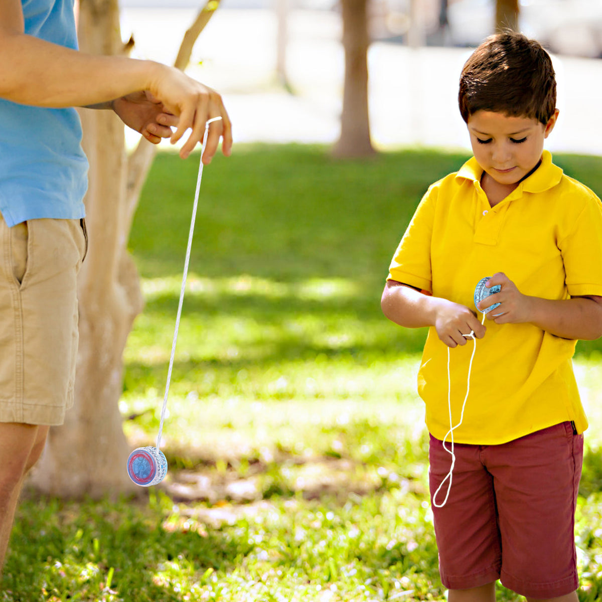 Blue LED Luminous Yoyo with String F32058