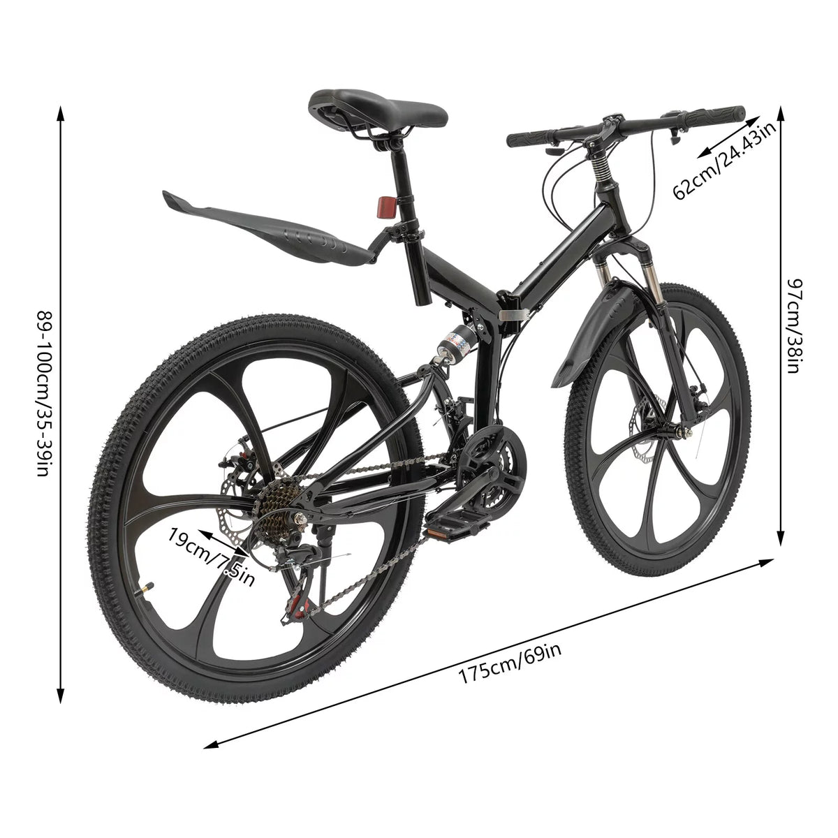 26" 21 Speed Carbon Steel Mountain Bike A430