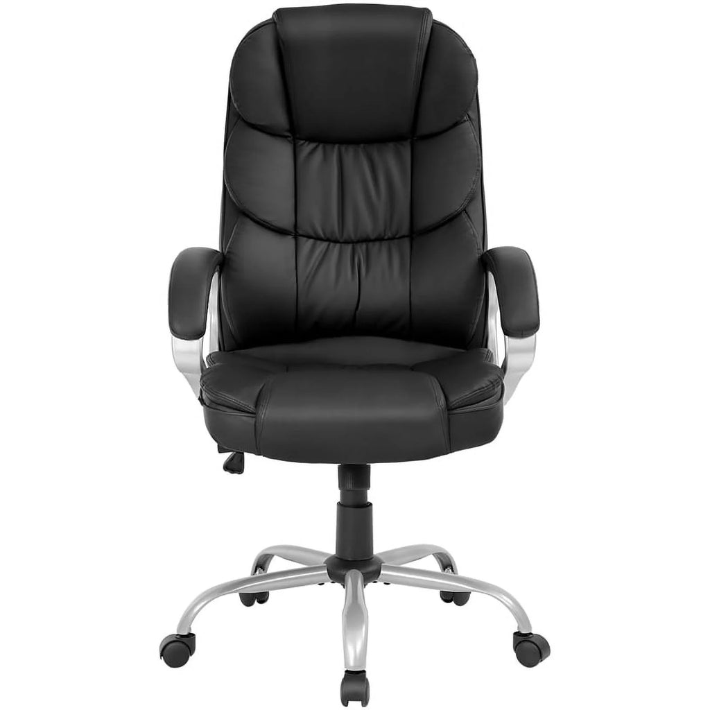Black Faux Leather High Back Desk Chair V143893