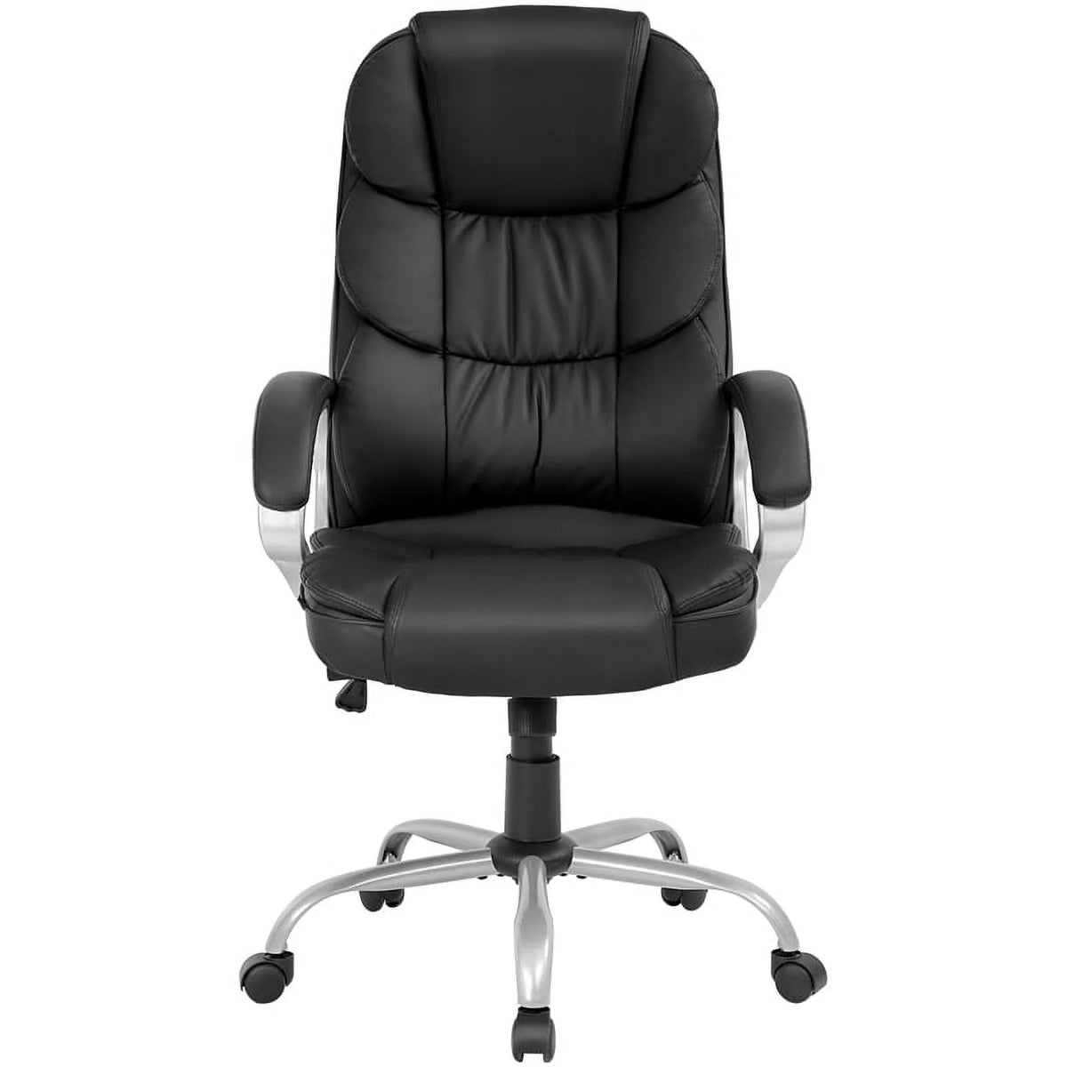 Black Faux Leather High Back Desk Chair V143893
