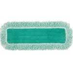 Green Microfiber Dust Pad with Fringe, 6/Carton M6006