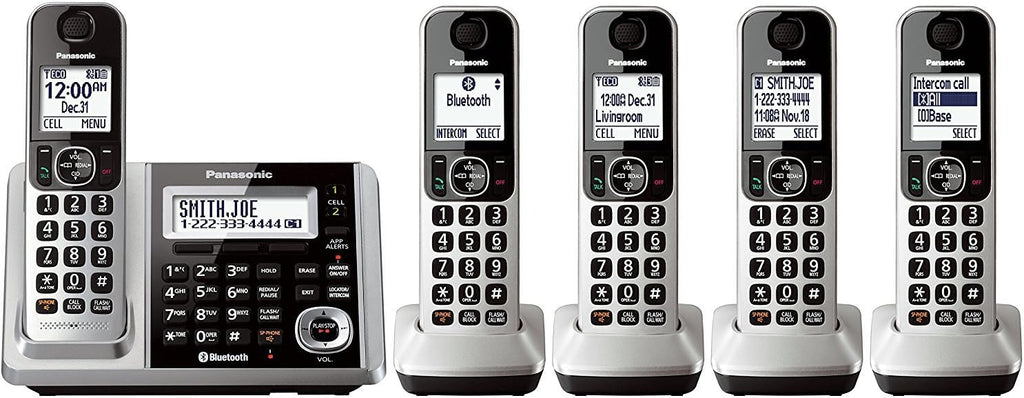 Cordless Phone and Answering Machine with 5 Handsets K302377