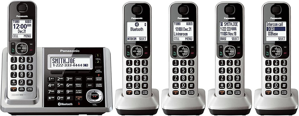 Cordless Phone and Answering Machine with 5 Handsets K302377