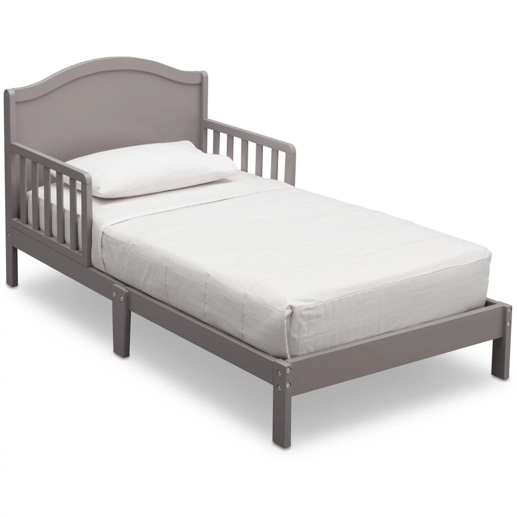 Grey Toddler Bed with Attached Bed Rails F52872