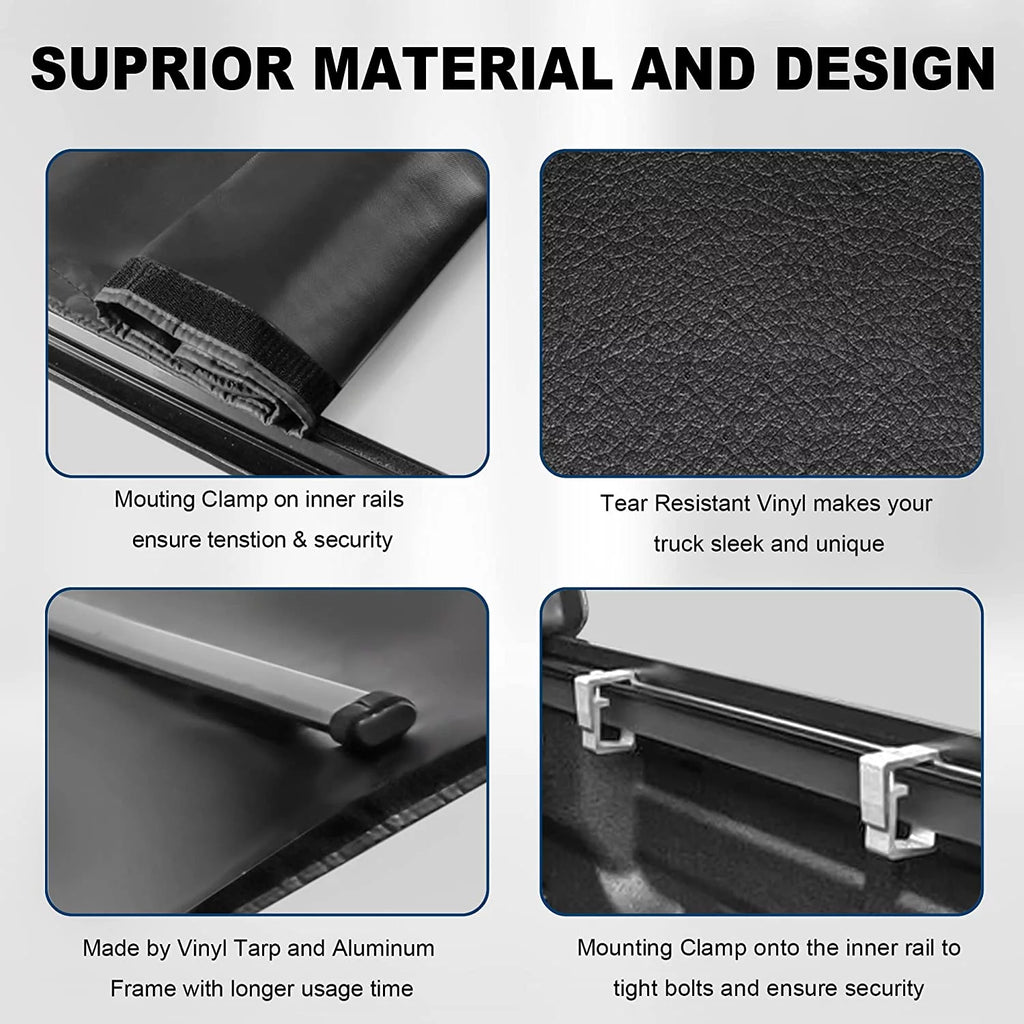 Soft Roll up Truck Bed Tonneau Cover D68948