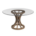 Brown Round Wood Dining Table A926