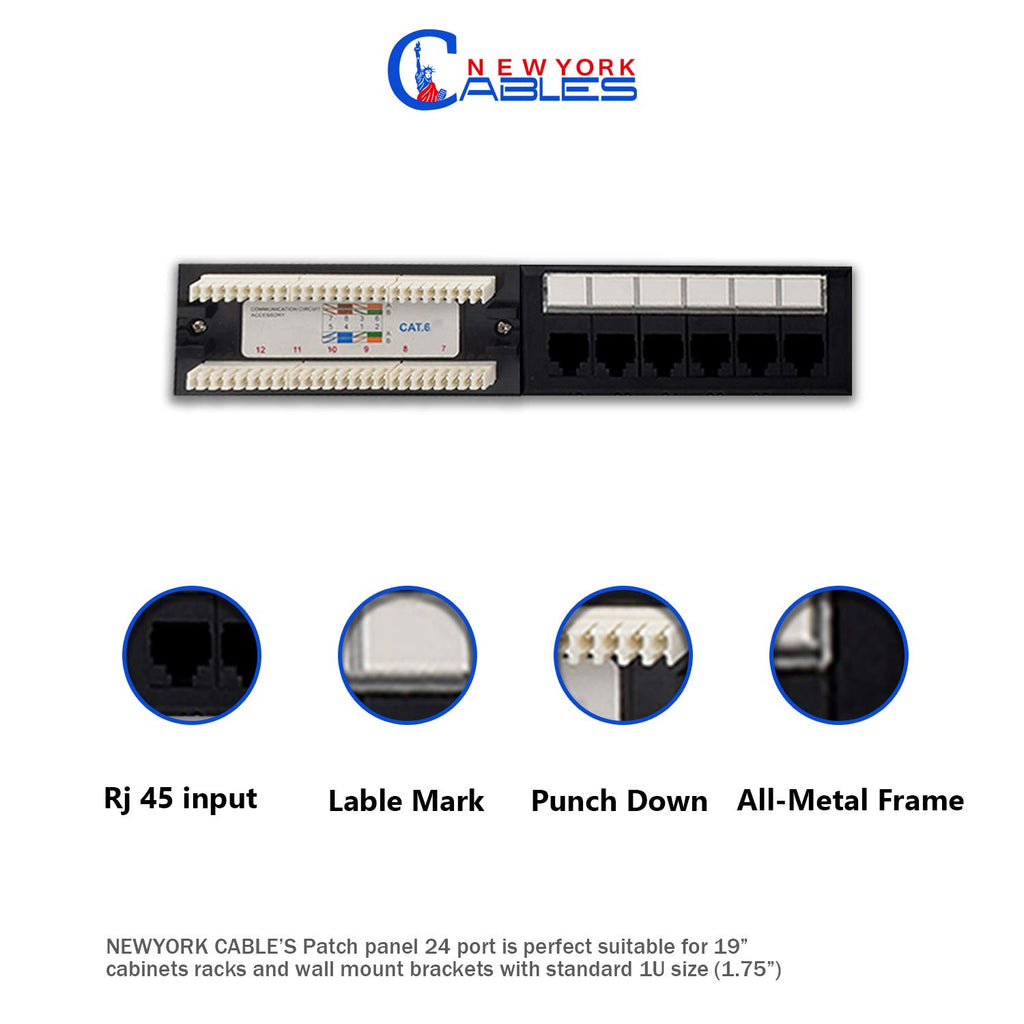 24 Port Cat6 Patch Panel Z662