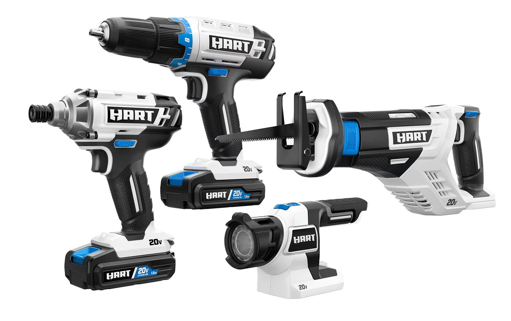 20-Volt 4-Tool Combo Kit with 1.5Ah Lithium-Ion Batteries & Charger N5694