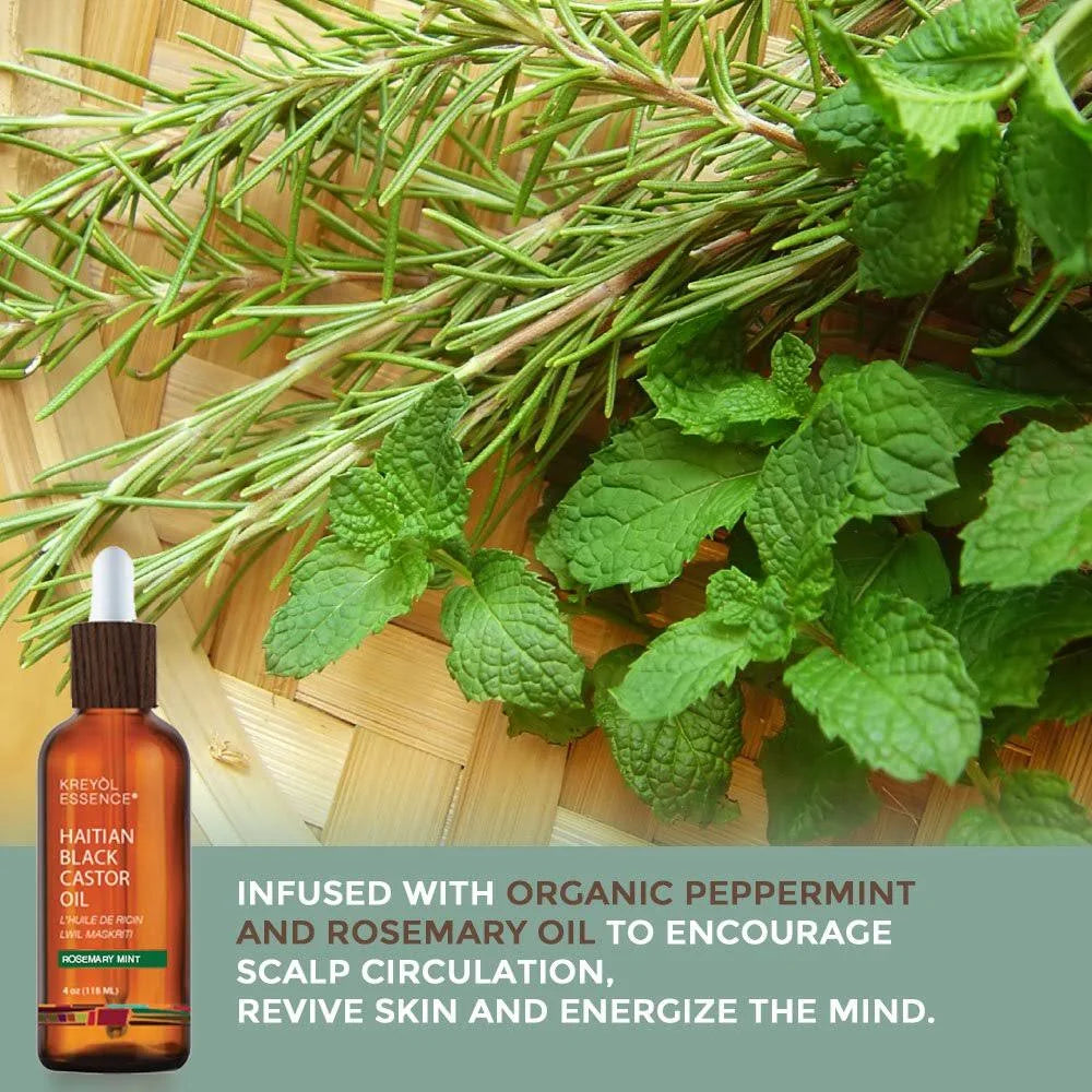 Haitian Black Castor Oil - Rosemary Mint Q33943