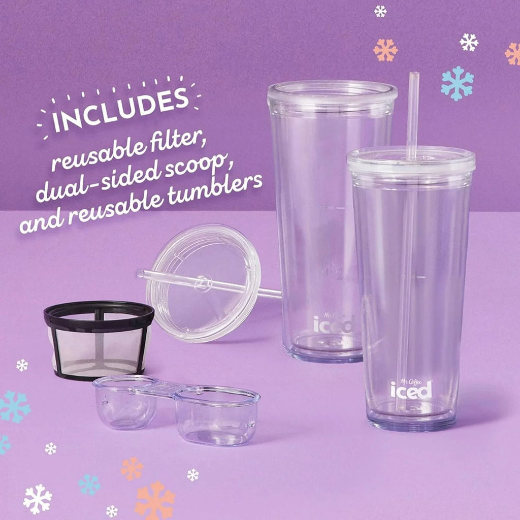 3-in-1 Iced and Hot Coffee and Tea Maker and Blender with Reusable Filter V77214