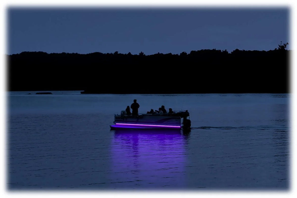 Black Light Ultraviolet (UV) LED Under Deck Lighting DIY Kit with Red & Green Navigation Lights T31600