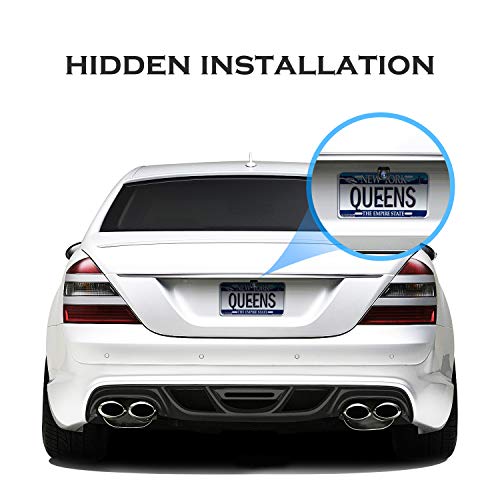 Car Rear View Camera License Plate Bracket Stainless Steel Mount J758789