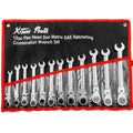 12pcs Flex-Head Combination Wrench Ratcheting Set N114964
