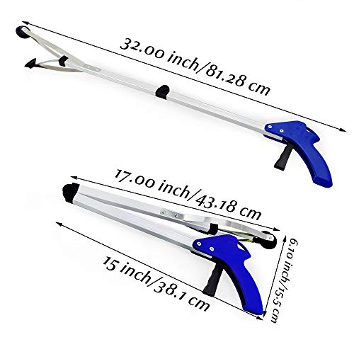2 Pcs Foldable Long Arm Reacher Grabber M451997