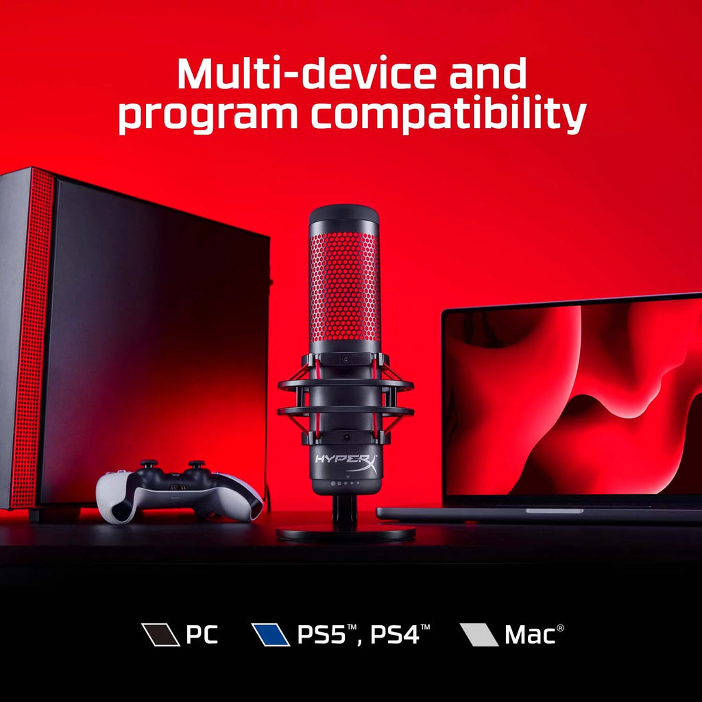 USB Condenser Gaming Microphone with Shock Mount and Pop Filter J79734