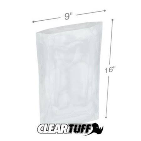 Clear Poly Bags 9 x 16 in. Case of 1000 R5887