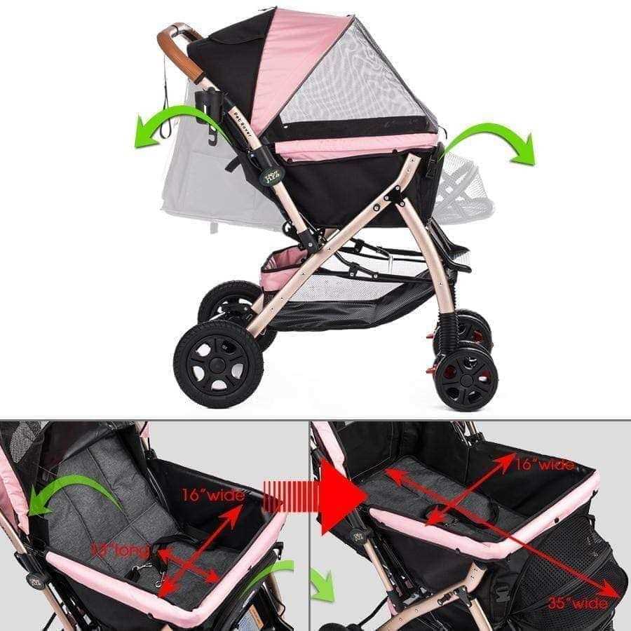 Extra Long Pet Stroller H3604