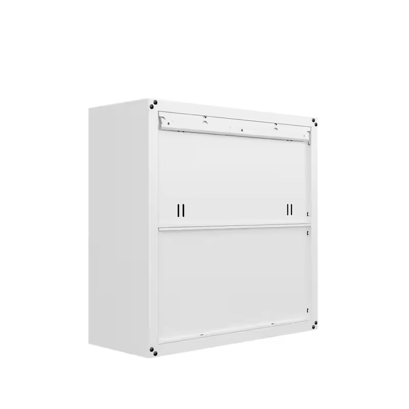 30 in. 2-Shelf Wall Mount Metal Garage Cabinet in White P337942