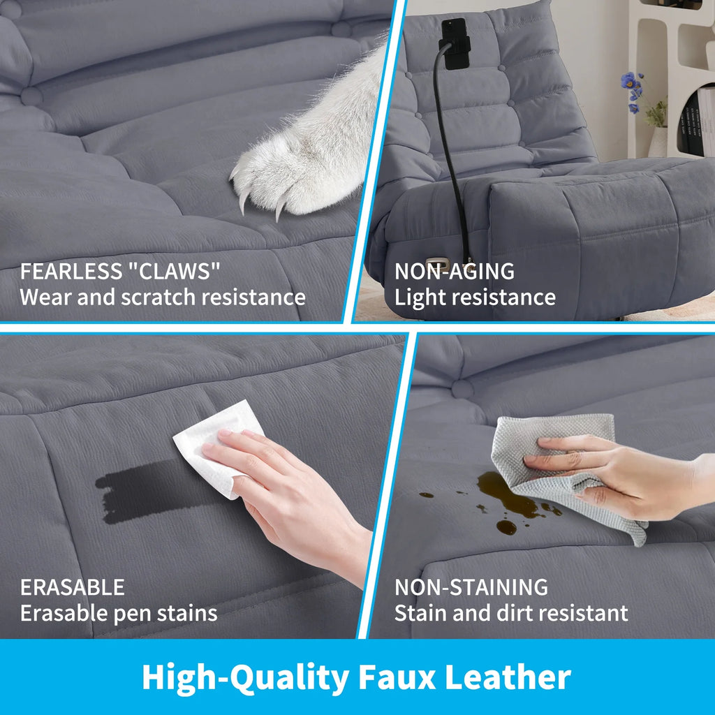 Oversized Swivel Recliner Chair with Voice Control H47462