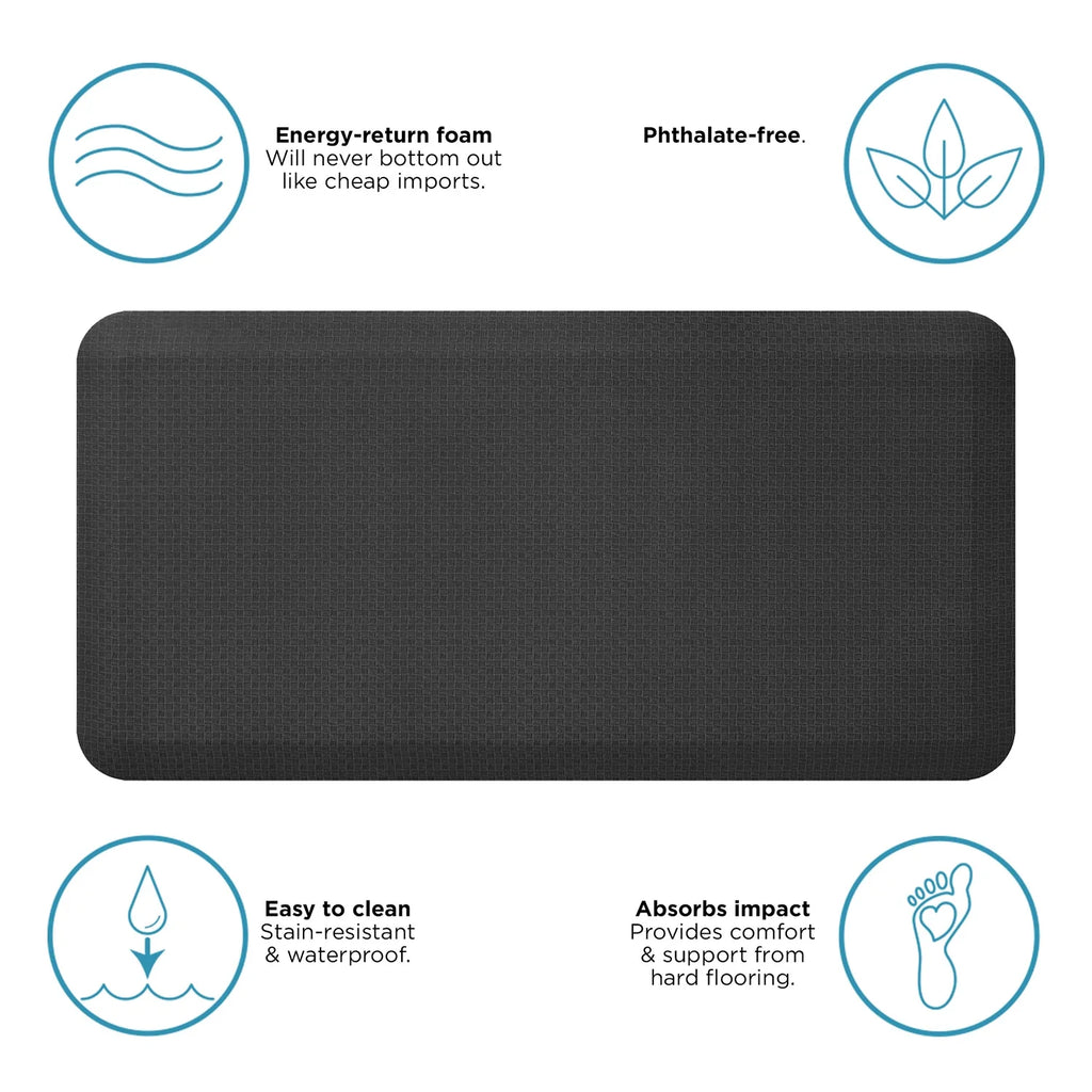 Dark Gray Anti-Fatigue Kitchen Floor Mat H38441