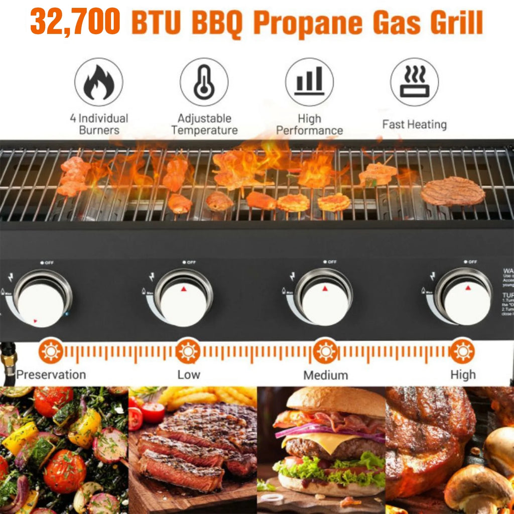 4-Burner Propane Gas Grill F18066