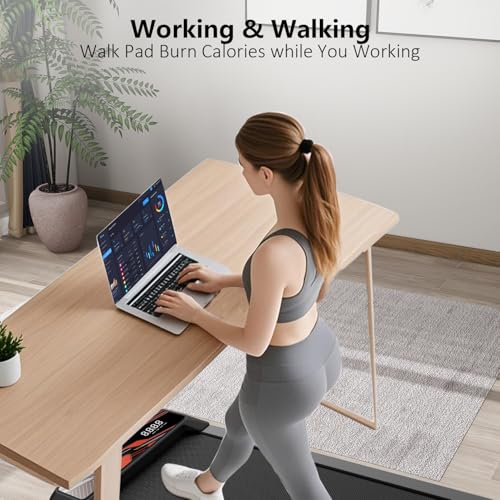 2.5 HP Low Noise Walking Pad Treadmill with Remote Control E714