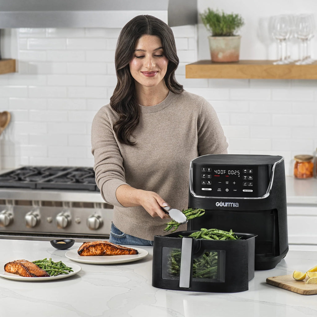 8 Qt Digital Window Air Fryer with 12 One-Touch Presets S8673
