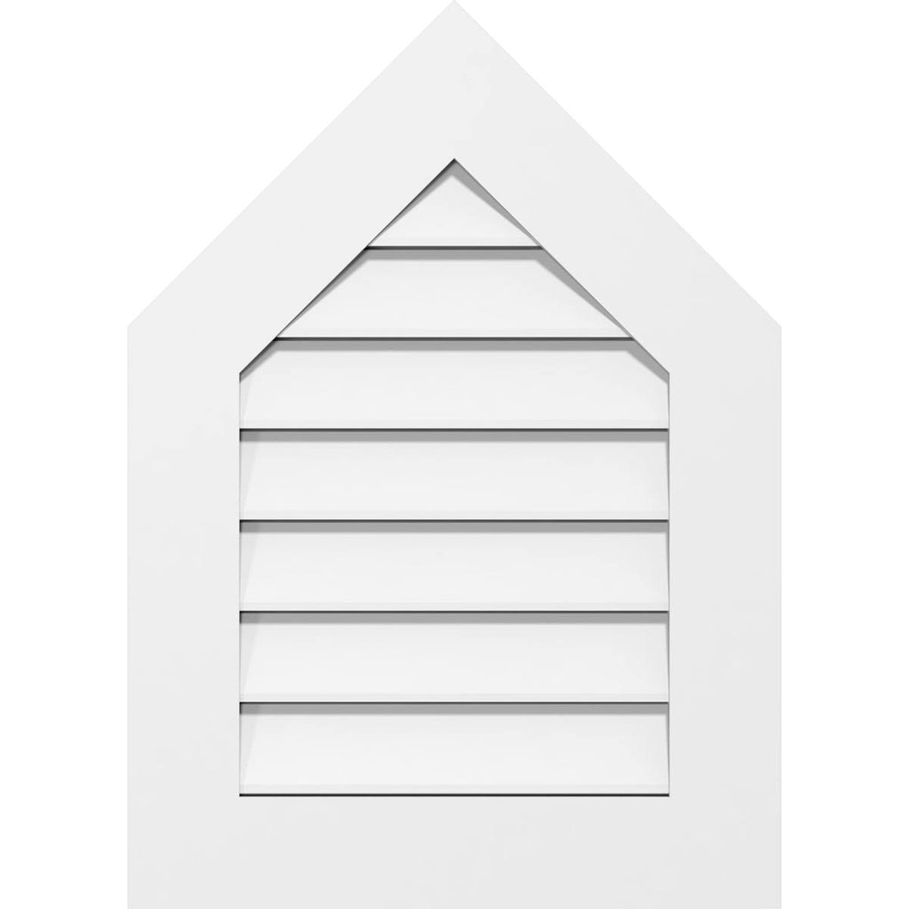 Peaked Top Surface Mount PVC Gable Vent G685