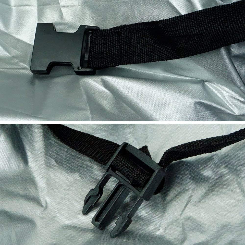 Lightweight Poly 210T Car Cover for Mid-Size SUV 188-206", Waterproof, UV Protection, Pack of 2 J65852