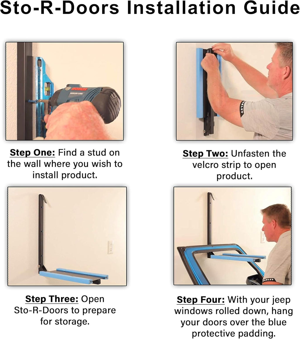 Wall Mounted Door Storage Racks Pack of 2 S8259