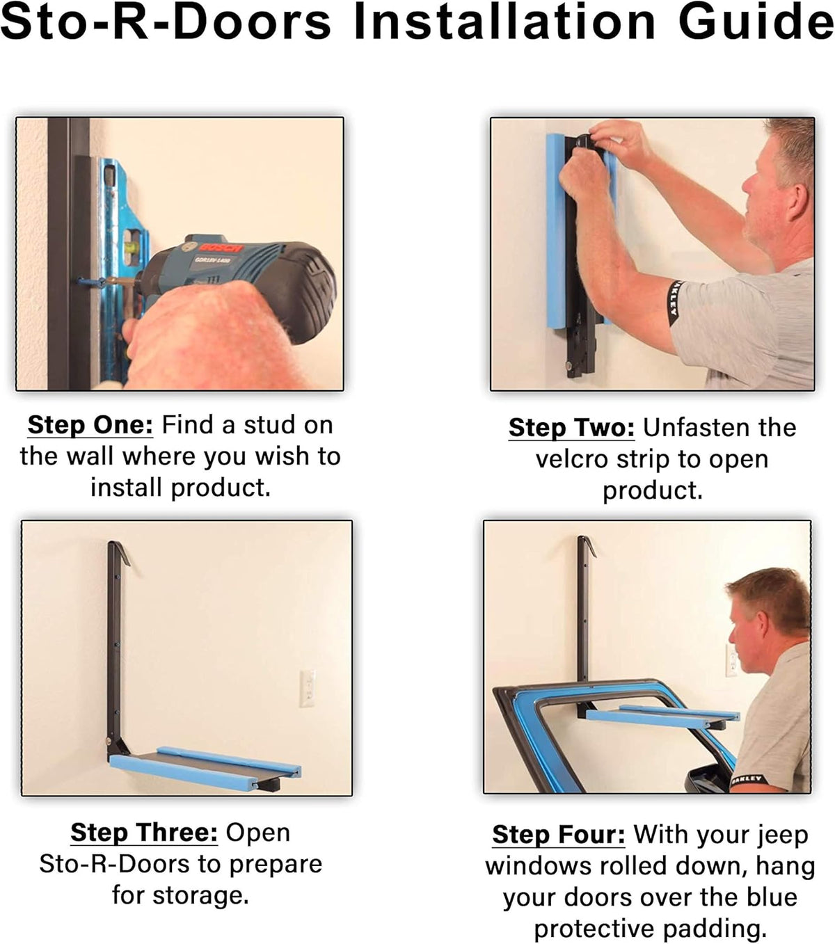 Wall Mounted Door Storage Racks Pack of 2 S8259