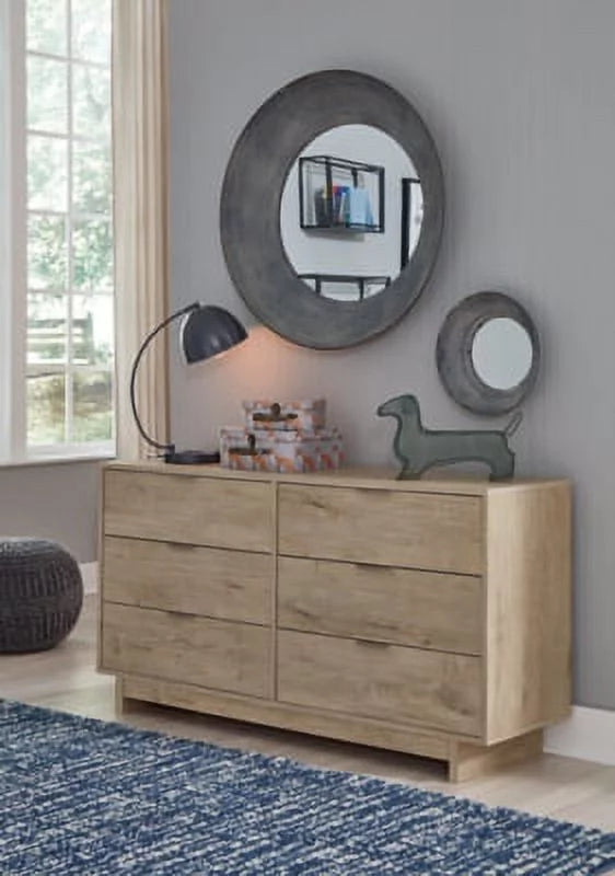 Rustic 6 Drawer Dresser O229