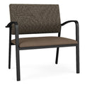 Black Brown Polyurethane Reception Chair R1737