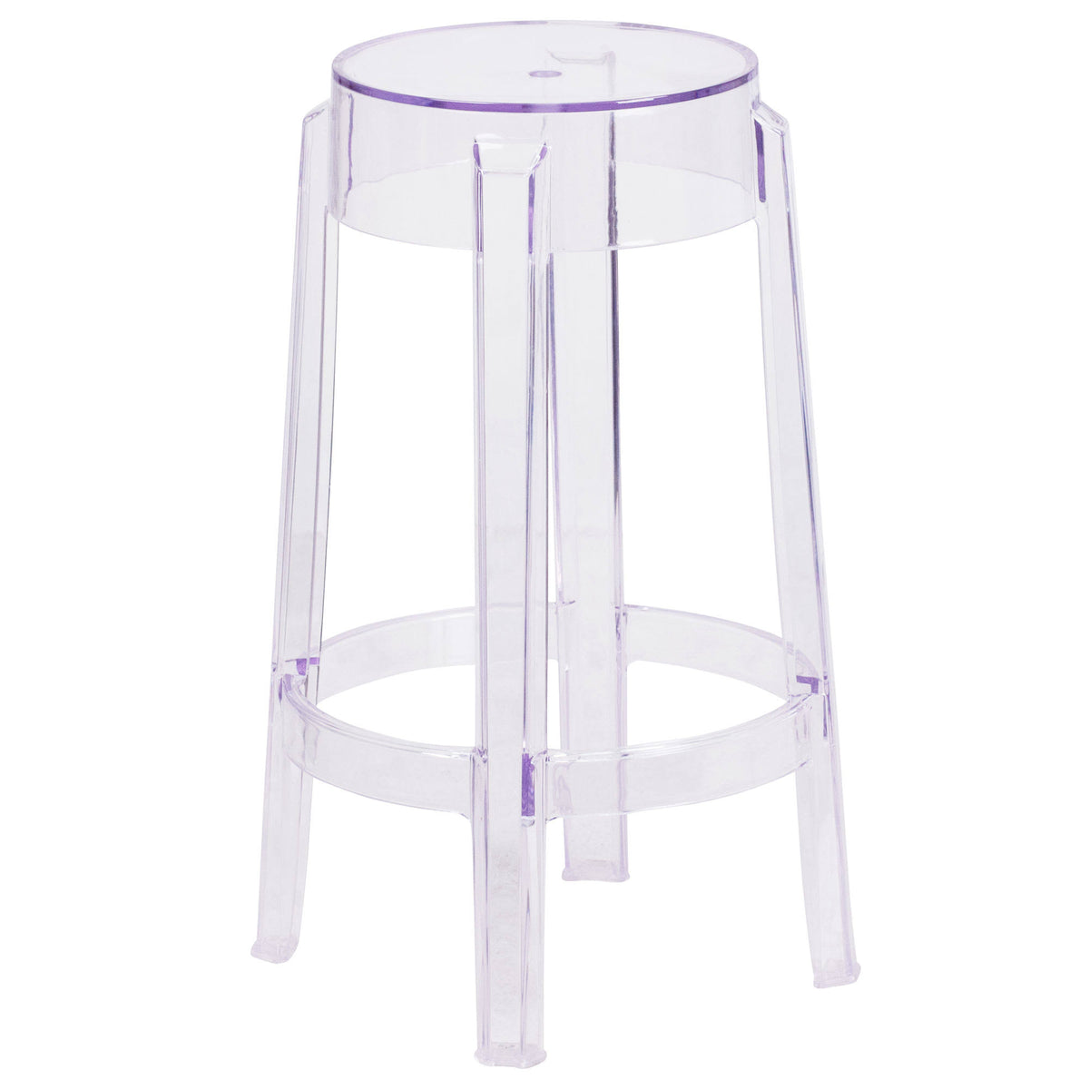 Clear Counter Height Stool D6317