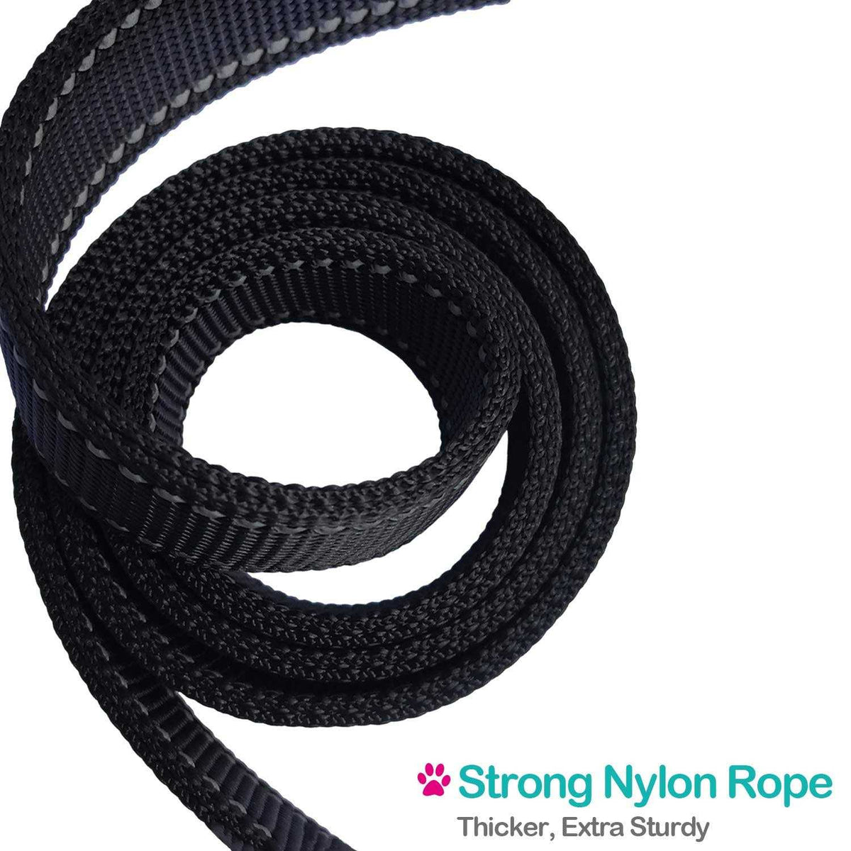 Short Padded Handle Heavy Duty Nylon Dog Leash E23687