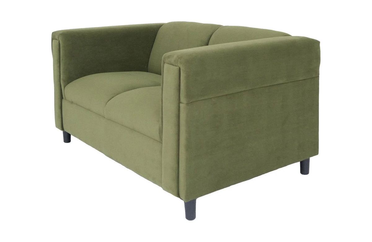 Green Black Microsuede Love Seat U81822