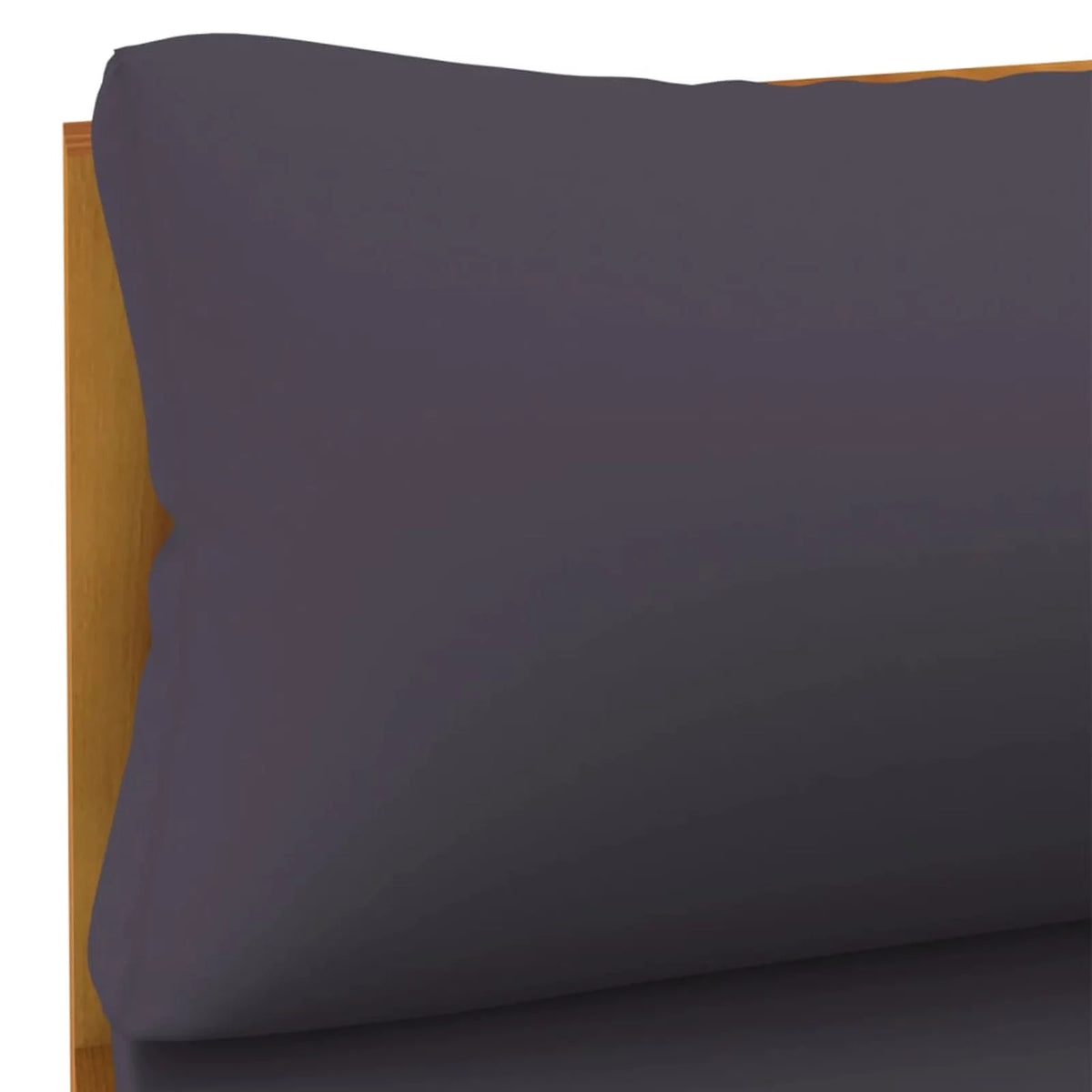 Dark Gray Cushion Acacia Wood Sectional Middle Sofa F3436