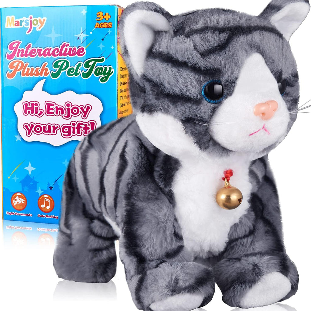 White Plush Interactive Cat Robot Toy E828638