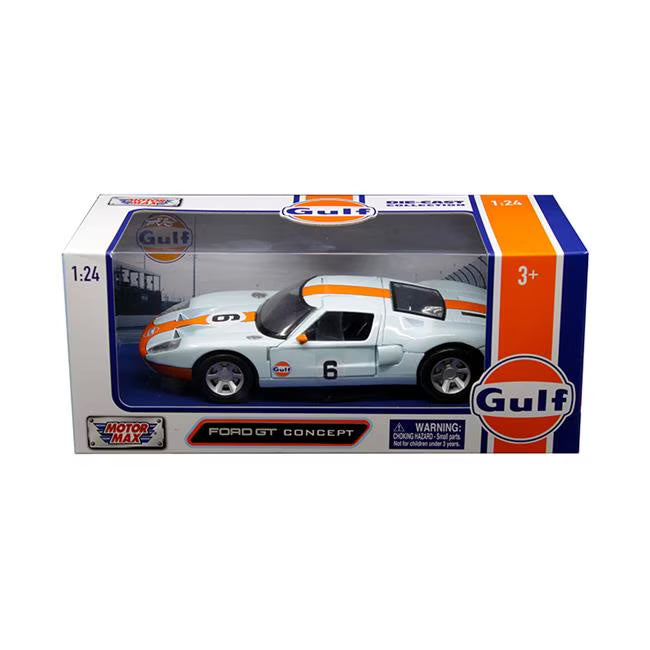 24 Ford GT Concept No. 6 Diecast Model Car with Gulf Livery M8159