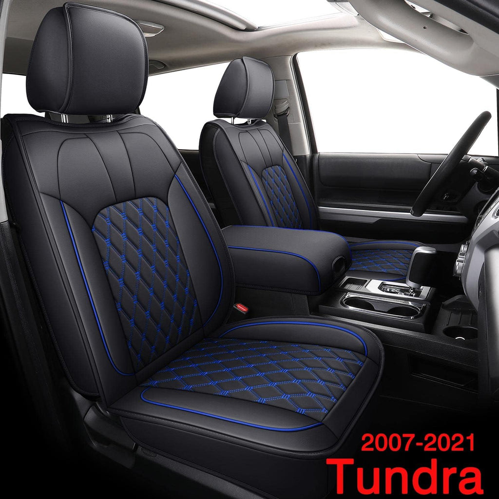 Black Red Full Set Water Proof Faux Leather Car Seat Covers R75031