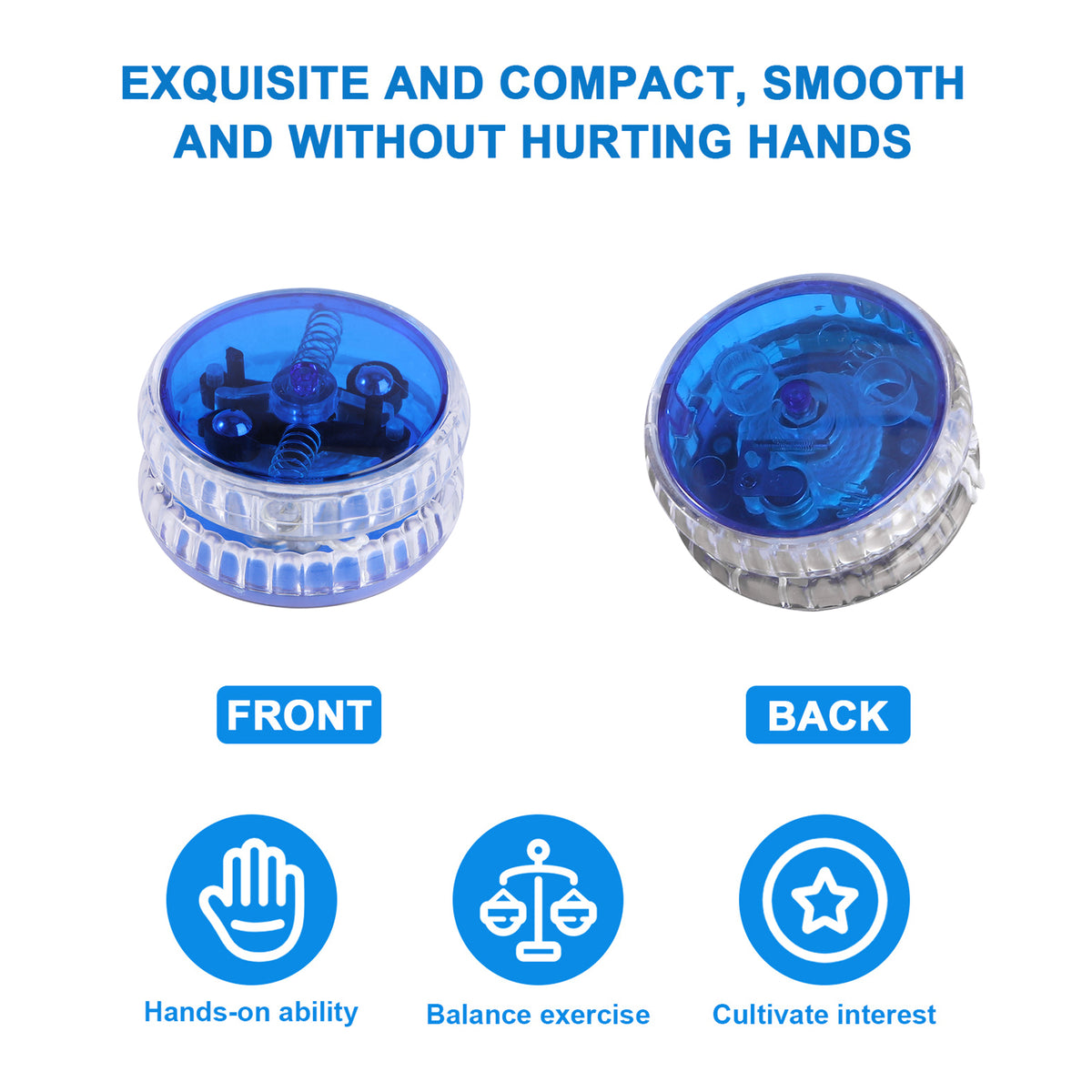 Blue LED Luminous Yoyo with String F32058