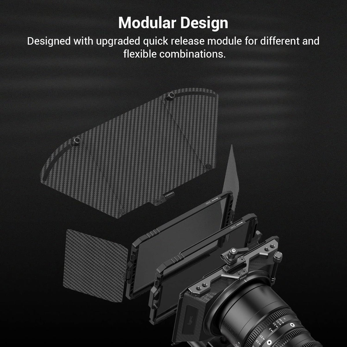 Mini Matte Box Pro with 4 x 5.65 Filter Trays and Adapter Ring M694