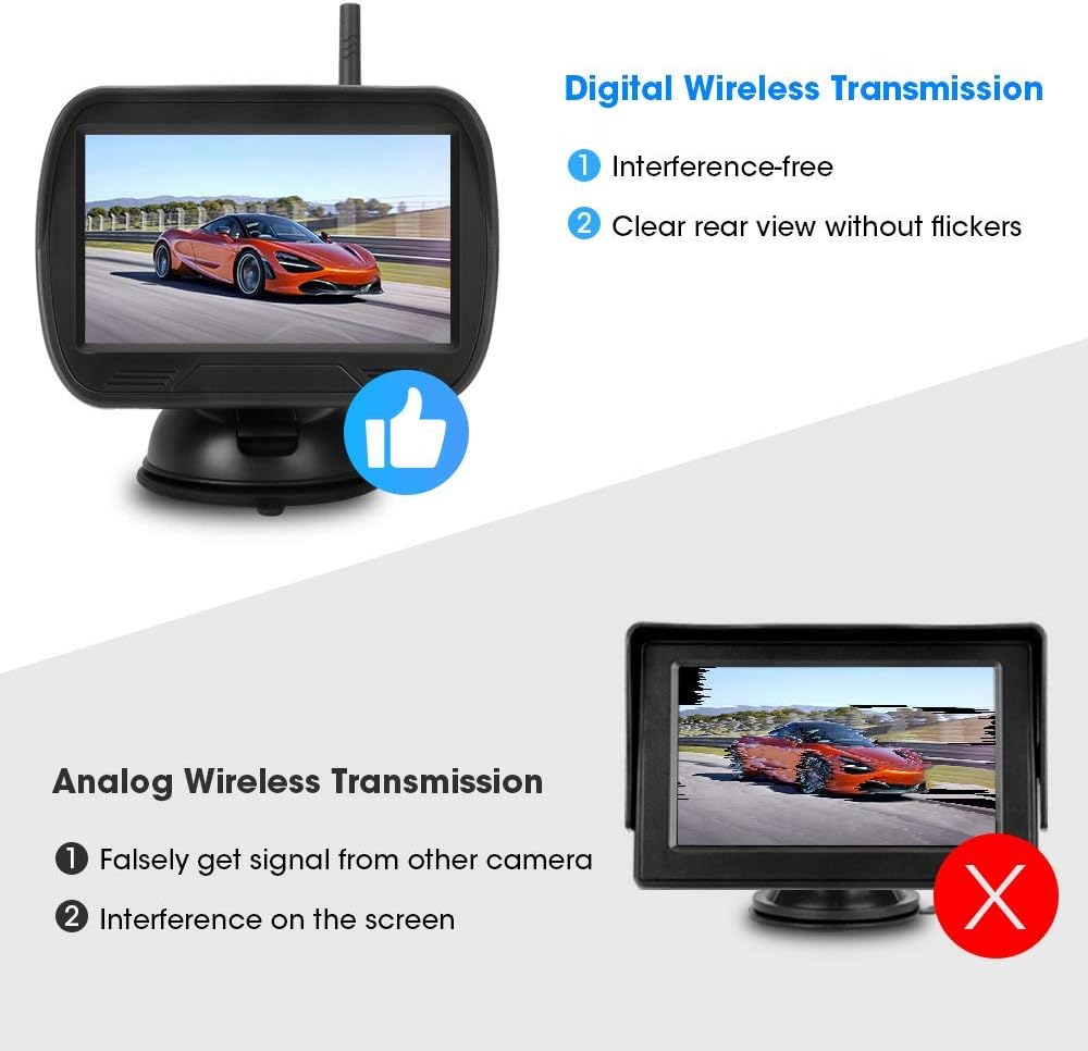 4.3'' Wireless Reversing Camera Kit with Monitor U662222