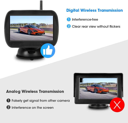 4.3'' Wireless Reversing Camera Kit with Monitor U662222