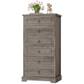White 6 Drawer Wood Dresser G70973