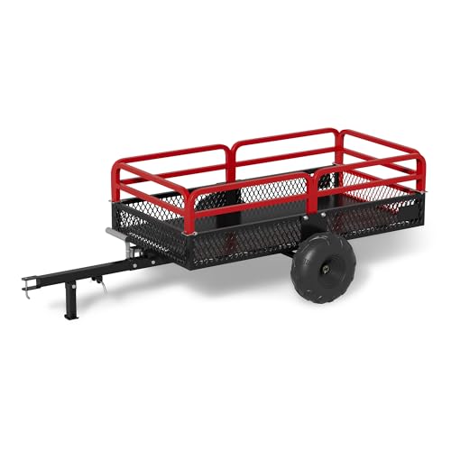 Heavy Duty Steel Dump Cart Utility Trailer with Removable Sides E2536