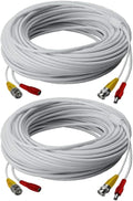 White 250-Feet Power Accessory Cable for Analog Security Camera (2-Pack) S38028