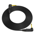 3 Feet Black 1/4 Inch Right Angle TS Instrument Cable Pack of 2 D371