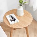 Round Solid Oak Coffee Table J4752