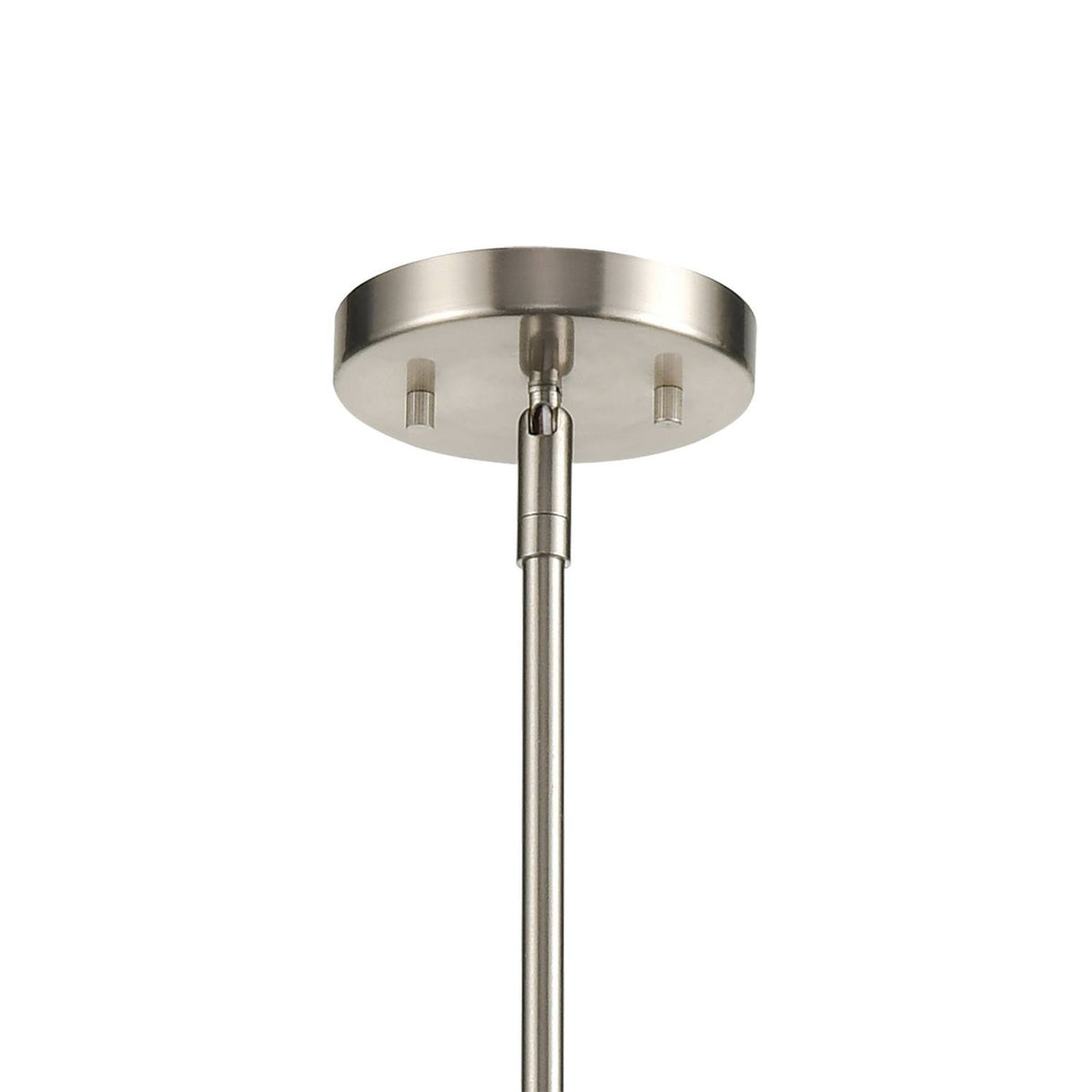 2-Light Island Satin Nickel Clear Glass Y9458